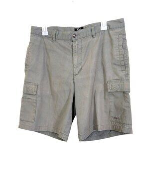 Fox Mens Cargo Golf Shorts Size 34 Khaki Green Outdoor Lightweight Performance